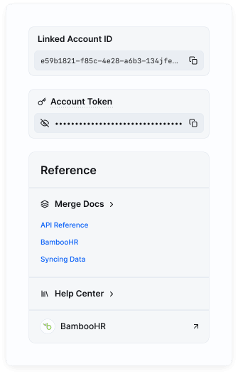 End user organization information with account_token